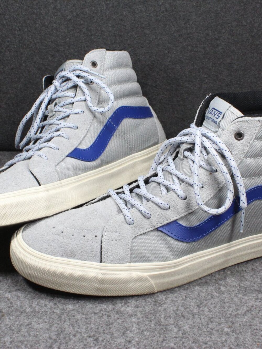 Vans Vault Sk8-Hi Reissue LX CA Desert Suede Grey Sneakers Mens Size 12